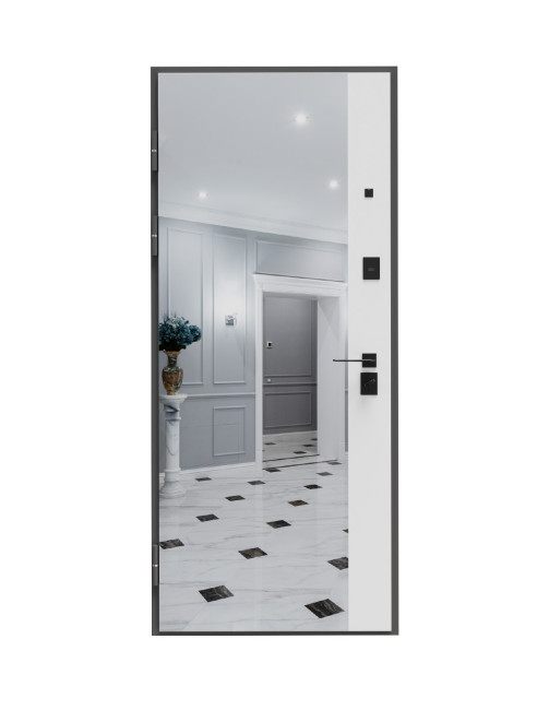 Monaco cu Oglinda Gri / Alb Mat